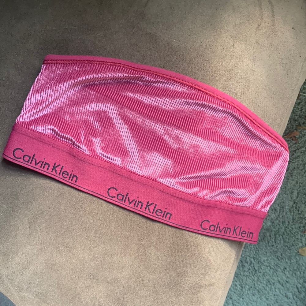 Calvin Klein strapless ribbed bralette